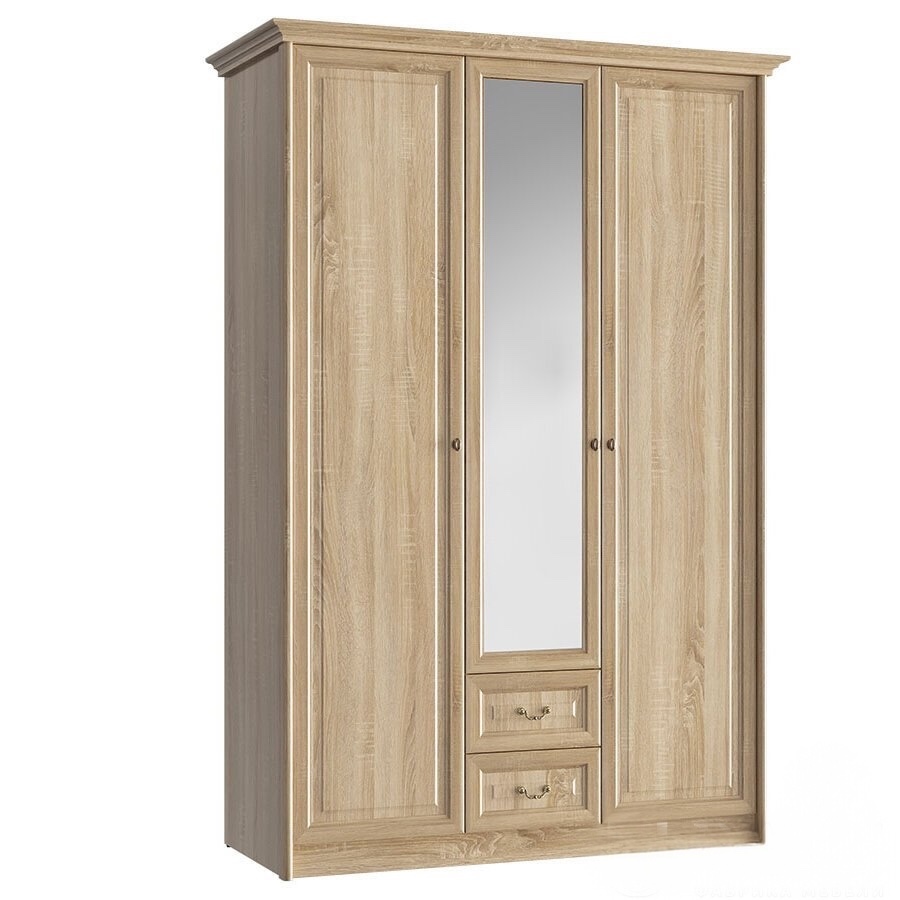 Шкаф 3-х створчатый (дуб сонома) ЯН-05